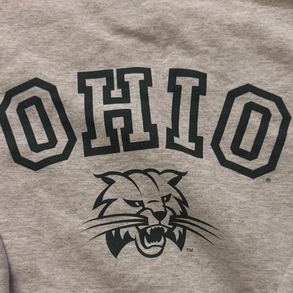 Ohio University Gray Crewneck Sweater - Picture 2 of 4